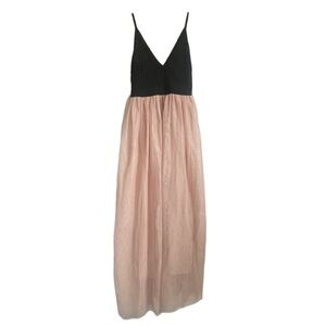 maxi v neck dress